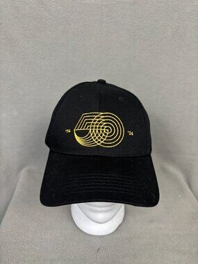 D'addario Black Baseball Hat 50th Anniversary Adjustable Embroidered OS NWOT